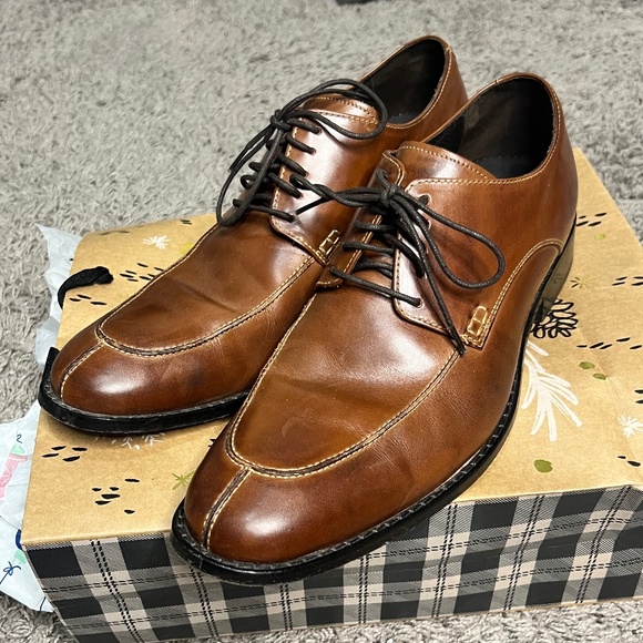 Cole Haan Air Lenox Hill Oxford Men\'s Sz 12M Brown Leather Split Toe Dress Shoes main image 9